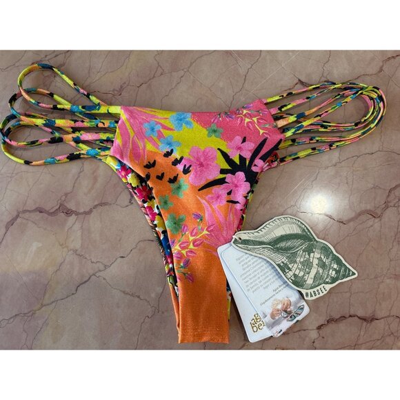 Agua Bendita Sophia Bikini Bottoms in Praia Multicolor Medium New Womens - Picture 7 of 10